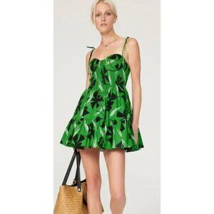 STAUD Landry Pinwheel Bustier Mini Dress-sz XS